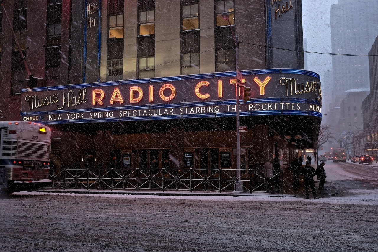 Radio City Music Hall In Snow