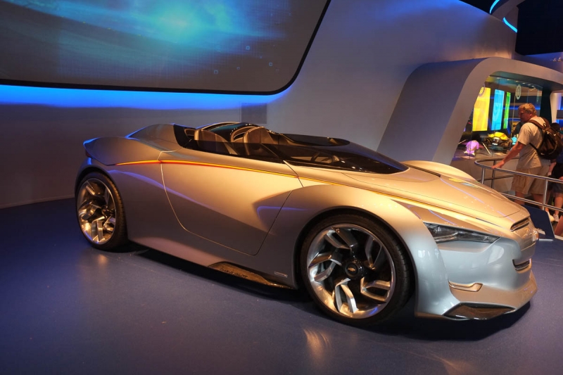 Prototype Car Displayed in Test Track Ride