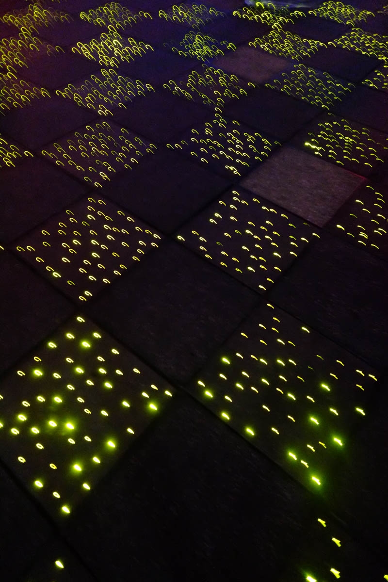 Glittering Pavement Stones at Night