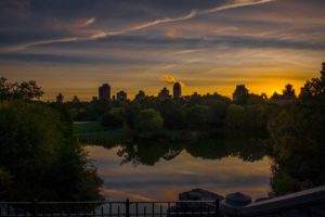 Looking Back – East Side Sunrise From Central Park Castle