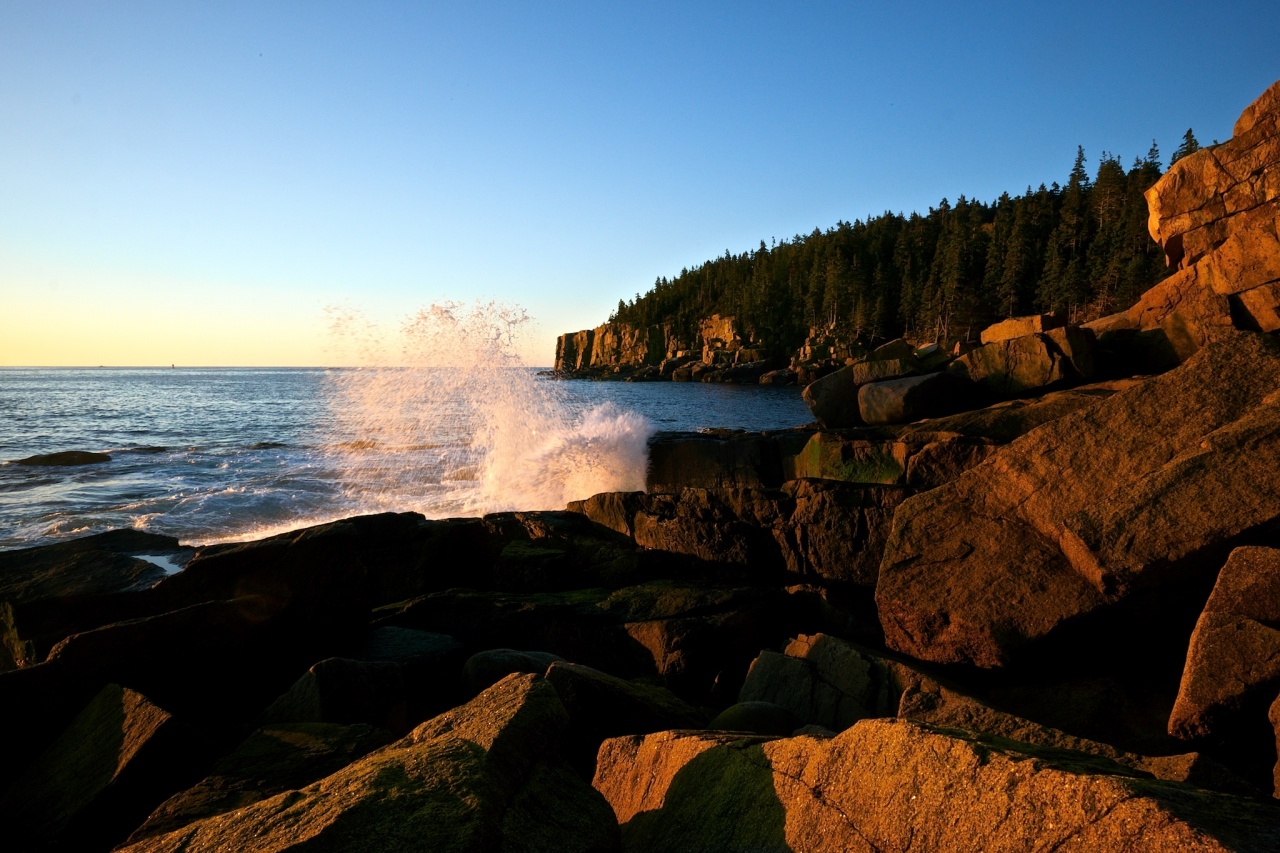Otter Cliffs Spray – Acadia National Park