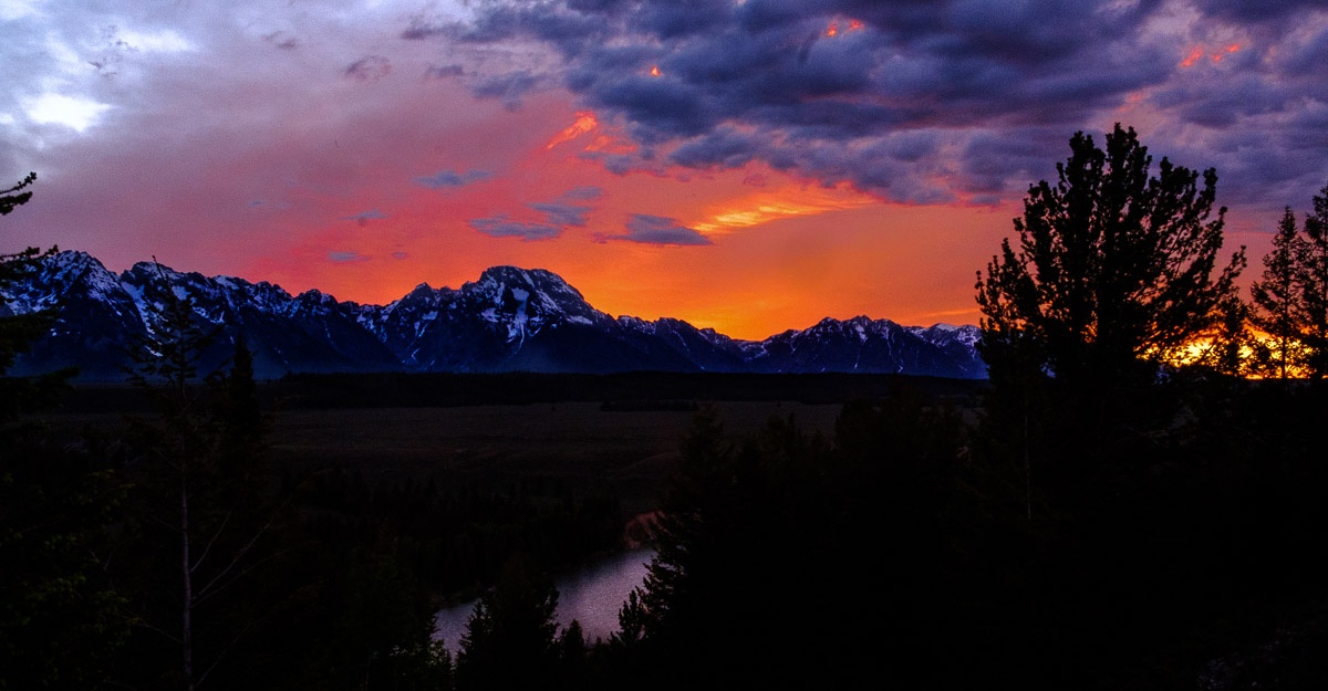 Sky Fire In The Tetons